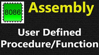 Defining and Using Procedures  CALL and RET  How to use Procedures in assembly  Custom Procedure [upl. by Aernda]