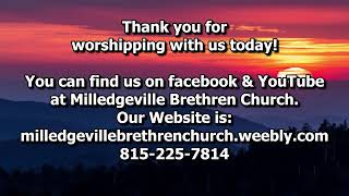 Milledgeville Brethren Church Sunday May 5 2024 [upl. by Hairahs]