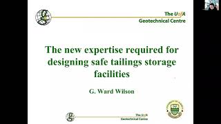 The new expertise required for designing safe tailings storage facilities [upl. by Sterner]