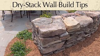 How to Build a Retaining Wall from Stone without Mortar [upl. by Filiano]