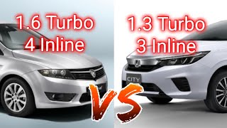 Proton Preve 16 Turbo vs Honda City 13 Turbo  Top Speed  Mana yang paling laju [upl. by Veno]