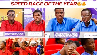 What a race 😲😲 What a close speed race bn Mfantsipim School and Presec  Semifinals nsmq2024 [upl. by Cherye]