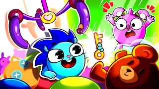 My Friend Is Trapped Song 🔐 Game Challenge Funny Kids Songs 😻🐨🐰🦁And Nursery Rhymes by Baby Zoo [upl. by Bohman607]