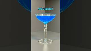 Olé Cocktail 💙a delicious blue sipping cocktail Recipe in the comments 👇 tequila cocktail [upl. by Anaiuq]