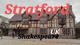 Stratford UK Shakespeares birth place Henley St River Avon 28 Dec 2023 [upl. by Ena265]