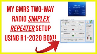 🔺 my GMRS twoway radio simplex repeater setup using r12020 box 🔺 [upl. by Yrebmik320]