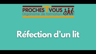 Réfection dun lit inoccupé au domicile [upl. by Nymassej]