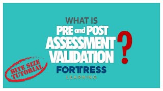 What is PreAssessment and PostAssessment Validation TAE40116  TAE40122 [upl. by Redan374]