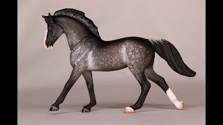 Creating a Dark Dapple Grey  HOW TO PAINT A BREYER MODEL HORSE  Tutorial [upl. by Noam]