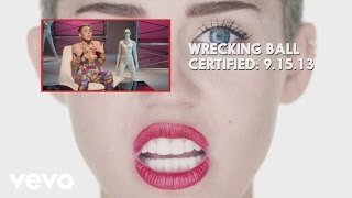 VEVOCertified Pt 4 Wrecking Ball Miley Commentary [upl. by Colbye889]