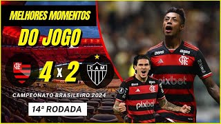 MELHORES MOMENTOS FLAMENGO E ATLÉTICO MINEIRO BRASILEIRÃO 2024 [upl. by Plantagenet177]