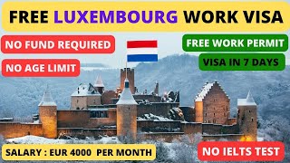 How to get Jobs in Luxembourg  How to Get Luxembourg Work Visa  Jobs in Luxembourg 2024 [upl. by Joana]