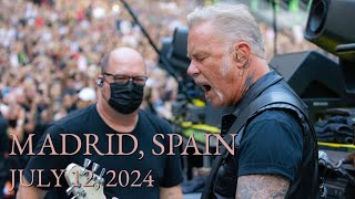 Metallica Live In Madrid Spain July 12 2024 Full concert multicam [upl. by Adlay245]