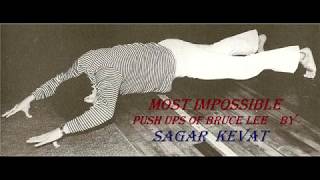 Bruce Lee 李小龍 The Hardest Push Up Ever 2 fingerboth hand [upl. by Eugnimod]