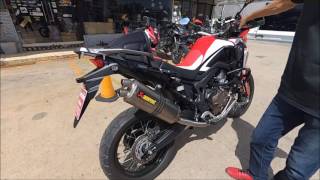 Akrapovic Full System Africa Twin CRF1000L [upl. by Wallache]