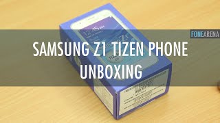 Samsung Z1 Unboxing  Tizen OS SmartPhone [upl. by Ramyaj]