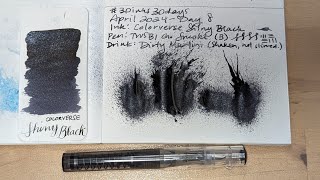 30inks30days April 2024 Day 8  Shiny Black [upl. by Odnumyer892]