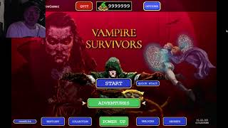 Spooky Hallowstream 2024 16 Vampire Survivors Castlevania DLC [upl. by Ithsav562]