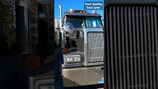 shorts Grey Western Star Parked At London Truck Stop [upl. by Esenwahs]