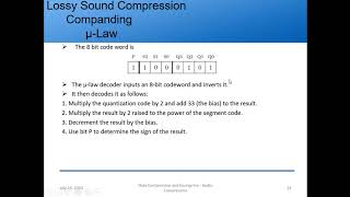 Audio Compression  Companding  MPEG Audio Encoding and Decoding [upl. by Ecnarepmet]