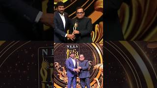 Brahmanandam for winning the Performance in a Supporting Role at Nexa IIFA Utsavam 2024 chiranjeevi [upl. by Nehr]