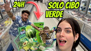 MANGIAMO SOLO CIBO VERDE PER 24 ORE 🍏🥦 [upl. by Sibie]