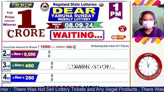 LOTTERY LIVE  Dear nagaland state lottery live draw result 08092024 Lottery live sambad [upl. by Miculek]