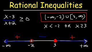 Rational Inequalities [upl. by Nod]