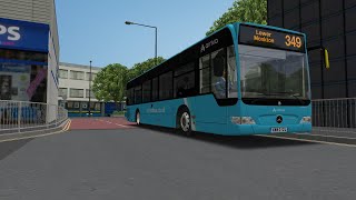 OMSI 2  Smarden  MercedesBenz Citaro UK  Service 349 Thrash [upl. by Goeger]