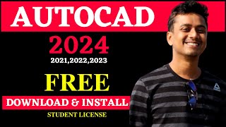 FREE AUTOCAD 2024 DOWNLOAD AND INSTALL  STUDENT LICENSE [upl. by Assiron766]