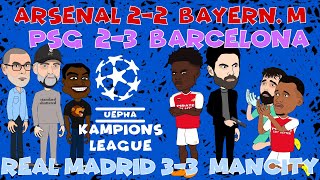 Stalemate In Champions League Quarter Finals First Leg 🏆⚽🔥 [upl. by Suoiradal]