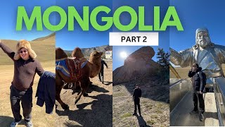 Mongolia Vlog  Part 2 Visited Chinggis Khan StatueMuseum Shopping Drank Horsemilk Terelj Park [upl. by Tahpos]