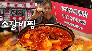 장근석 배우님 추천받고 달려간 무진장 매운 소갈비찜 먹방🔥 [upl. by Kreg]