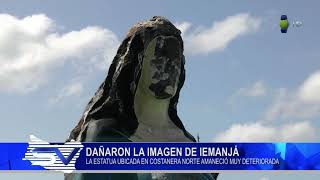 Vandalizaron la virgen de Iemanja en la costanera Norte [upl. by Jeffcott]