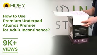 How to use Premium Underpad Attends Premier for Adult Incontinence [upl. by Skardol]