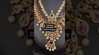 beautiful Laxmi haram price 2200 free shipping for order WhatsApp number 7036519938necklace 1grm [upl. by Sabine]