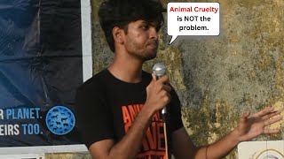 Anti Vegan speech at Vegan event [upl. by Eirod355]