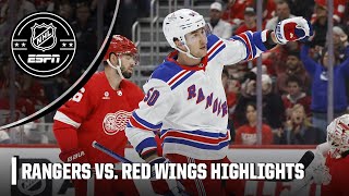 New York Rangers vs Detroit Red Wings  Full Game Highlights  NHL on ESPN [upl. by Lindo]