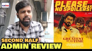 The Greatest of All Time SECOND HALF Review  First Day First Show  Thalapathy Vijay  GOAT [upl. by Beckett]