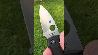 My new Spyderco BladeHQ exclusive CTSXHP amp black Micartca Shaman knife is crispy cool [upl. by Adilem]