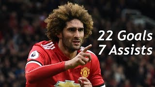 Marouane Fellaini  22 Goals and 7 Assists for Manchester United [upl. by Ecirpac120]