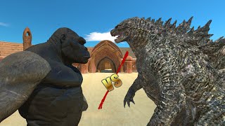 Super King Kong VS Super Godzilla Who Wins   Animal Revolt Battle Simulator [upl. by Annamarie154]