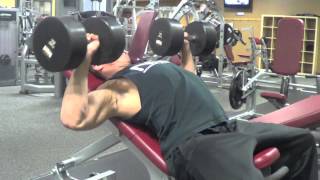 Incline Dumbbell Press  Upper Chest  Nick Wright [upl. by Annehcu369]