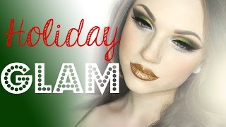 Dramatic Holiday Glam Makeup Tutorial [upl. by Mccormac]