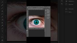 Eye 👁 Effect Graphic Design in Adobe Photoshop photoshoptutorial creative viralshort [upl. by Ellocin]