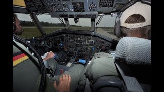 Luftwaffe Transall C160D  Training flight from and to Hohn Air Base ETNH Germany [upl. by Sheets]