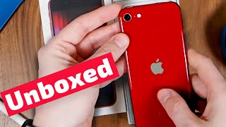 iPhone SE 3 Unboxing Product RED [upl. by Stevena971]