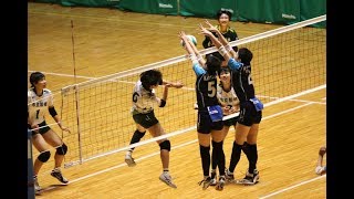 【ﾉｰｶｯﾄ】高校バレー女子決勝 市立船橋 vs 県立柏井2018 春高バレー千葉県代表決定戦） [upl. by Darcia]