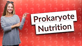 Are prokaryotes autotrophs [upl. by Citron]