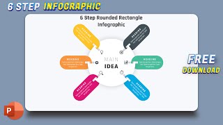 57PowerPoint Tutorial 6 Step Infographic Presentation  Graphic Design [upl. by Isus]